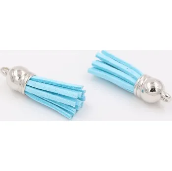 50 ks Kožené třásně na klíče | přívěsek na klíče | třásně na výrobu šperků - 11