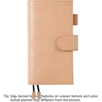 Diář Obal na diář z vege kůže | obal na diář, obal na zápisník - Meruňka