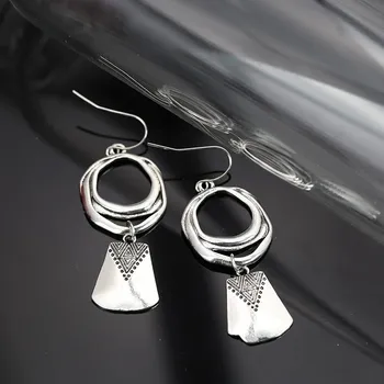 Náušnice Vintage visací náušnice | dámské náušnice, retro šperk - starožitné stříbro