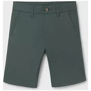 Chlapecké kraťasy Chlapecké plátěnné kraťasy Mayoral 242-87 zelené velikost 152