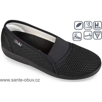 Dámská zdravotní obuv SANTÉ MJ/6087 ČERNÁ hallux obuv vel.37-42, černá - 40