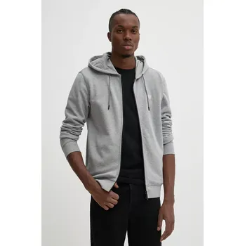 Pánská mikina Mikina Guess pánská, šedá barva, s kapucí, hladká Z2YQ28.KAIJ1 90Y, vel. M