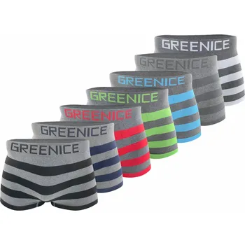 Chlapecké spodní prádlo GREENICE Chlapecké bezešvé boxerky GREE-4663 - 4 ks v balení Barva: Mix, Velikost: 10-12