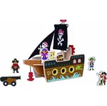 Mamido Mamido Dřevěná pirátská loď s figurkami