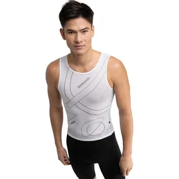 Pánské tričko SIROKO Pánské cyklistické funkční triko Real Sporting de Gijón x Siroko SC BL Est L/XL BÍLÁ