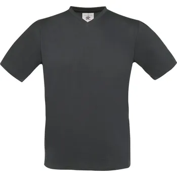 Pánské tričko Tričko s výstřihem do V Exact V-Neck dark grey L