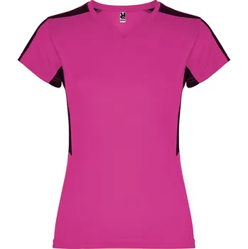 Dámské oblečení Dámské sportovní tričko Suzuka fuchsiová-černá (4002) XXL