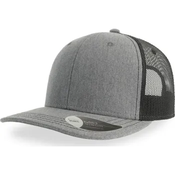 Kšiltovka 6 panelová Trucker kšiltovka "Sonic" grey melange-black onesize