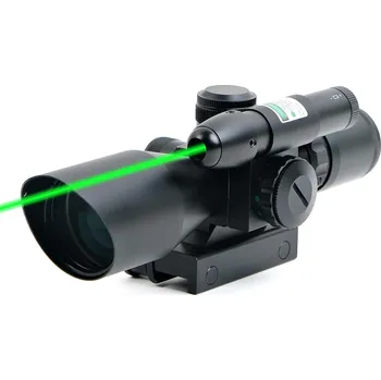 Dalekohled NAKIDA Puškohled s laserem 2,5-10 x 40E podsvícený