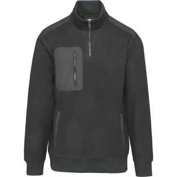 Dámská mikina Pracovní fleecová mikina s 1/4 zipem WK 905 dark grey XL
