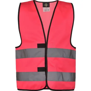 reflexní vesta Dětská bezpečnostní vesta KW – Aarhus neon pink S