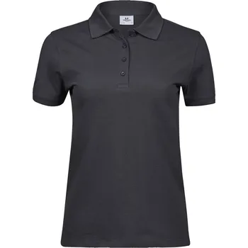 Dámské tričko Dámské piqué polo z těžké bavlny TJ 1401 dark grey 3XL