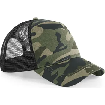 Pokrývka hlavy 5 panelová Trucker kšiltovka "Camo" B 694 jungle camo onesize