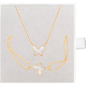 Souprava šperků franco bene Pozlacený set s motýlkem | 9986