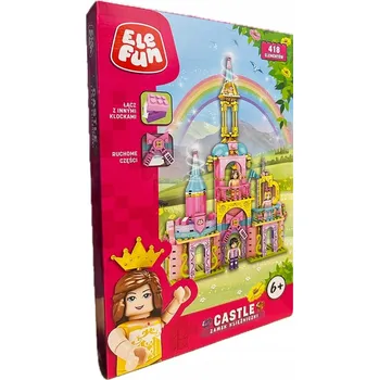ostatní stavebnice Stavebnice Zámek pro princezny pro děti 6+ 418 dílků, pohyblivé části Elefun