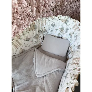 mantinel do postýlky Mimilove Ochranný mantinel do postýlky Krtek White