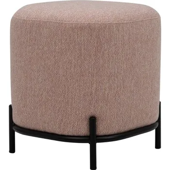 Taburet Růžový látkový taburet Tenzo Harry 42 x 42 cm