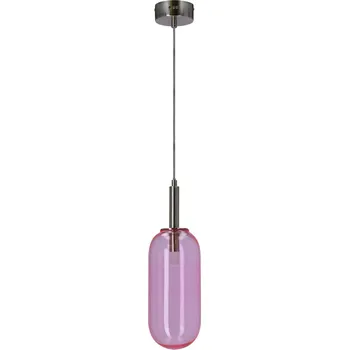 Závěsné LED svítidlo Fiuggi růžové skleněné do obýváku a ložnice moderní Ledea