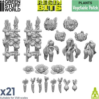 Plastikový model Resin Vegetable Patch – resinová zelenina (21 ks)