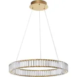 Zlaté skleněné závěsné LED světlo Nova Luce Aurelia 60 cm