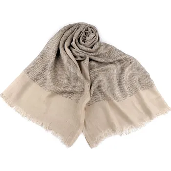 Šátek Šátek / šála / pléd tečky 95x210 cm, barva 1 béžová