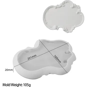 Silikonová forma s barokním motivem, formy na sádru | forma na výrobu dekorací - 01