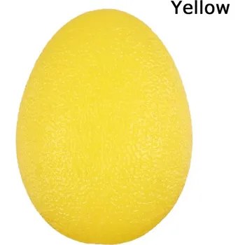 Posilovač předloktí a zápěstí ze silikonu | posilovací koule | terapeutická koule - žluť