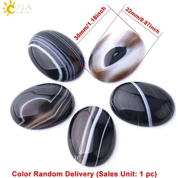 Přírodní kámen Přírodní černý achát pro šperky | achát korálek, achát placička - náhodná barva 1 ks - 22 x 30 mm