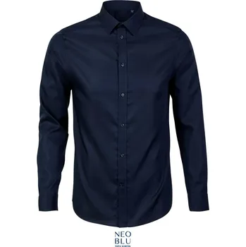 Pánská košile Mikro keprová košile s dlouhým rukávem Blaise Men night blue 3XL