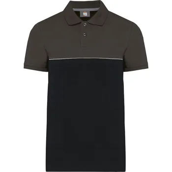 pracovní tričko Pracovní piqué polo WK 210 black-dark grey 5XL