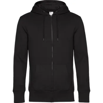 Pánská mikina Pánská mikina s kapucí KING Zipped Hood_° black pure XS