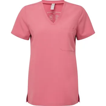 Zdravotnický oděv Dámský elastický kazak s výstřihem do V NN 300 calm pink XS
