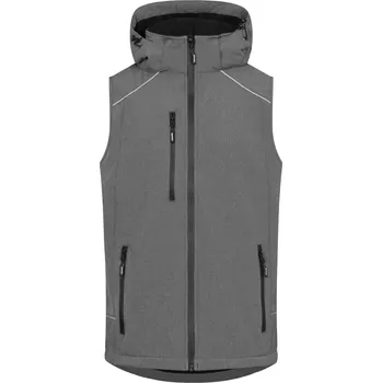 Pánská vesta Pánská 2-vrstvá softshellová vesta 7840 heather grey M