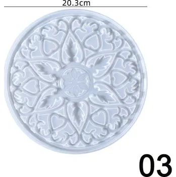 Forma na pečení Mandala forma z odolného silikonu | forma na beton, forma na epoxid - 003