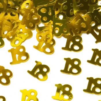 Konfeta Konfety zlaté 18. narozeniny