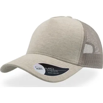 Kšiltovka 5 panelová Trucker kšiltovka "Rapper Jersey" light grey onesize
