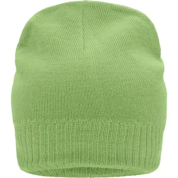 Čepice Pletená čepice s fleecovou podšívkou MB 7925 lime green onesize