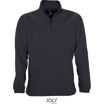 Pánská mikina Fleecová mikina s 1/2 zipem Ness charcoal grey 3XL