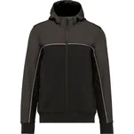 Pracovní 3-vrstvá softshellová bunda WK 450 black-dark grey L