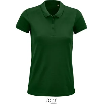 Dámské tričko Dámské piqué polo z bio bavlny Planet Women bottle green XS