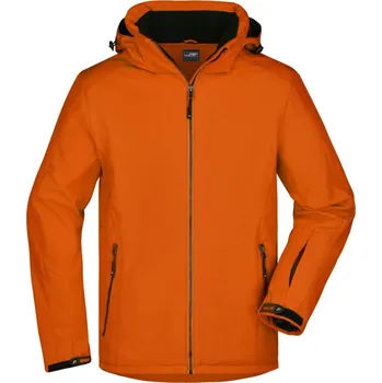 Pánská bunda Pánská 3-vrstvá zimní sportovní softshellová bunda JN 1054 dark orange XXL