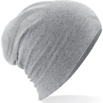 Pokrývka hlavy Hemsedal bavlněná slouch čepice B 368 heather grey onesize