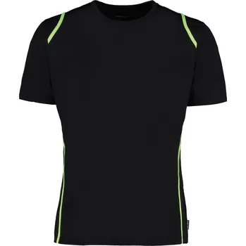 Kontrastní tričko Cooltex® KK 991 black-fluorescent lime XS
