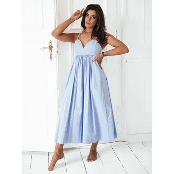 Dámské šaty Midi šaty ELIENE Barva blankytná modř DSTREET DStreet světle modrá 3266061