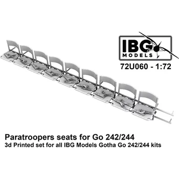 Plastikový model IBG 1/72 Paratroopers seat for Go 242/244 (3D-Printed)