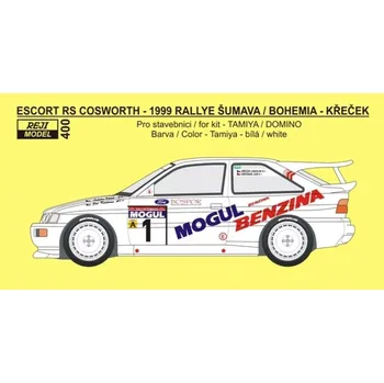 Plastikový model Reji model 1/24 Ford Escort RS Cosworth Rallye Šumava 1999