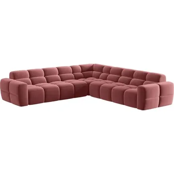 Pohovka Micadoni Sametová rohová pohovka Lisa 310 cm