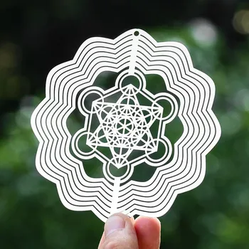 Metatron krychle větrný lapač paprsků | duchovní dekorace | posvátná geometrie