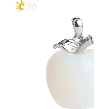 Přívěsek Přívěsek přírodní kámen s motivem jablka | přívěsek šperky - Opál