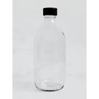 Dávkovač mýdla STELLA 540 ml s uzávěrem tmavé dřevo